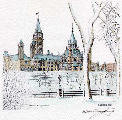 "Parliament Buildings - Winter"